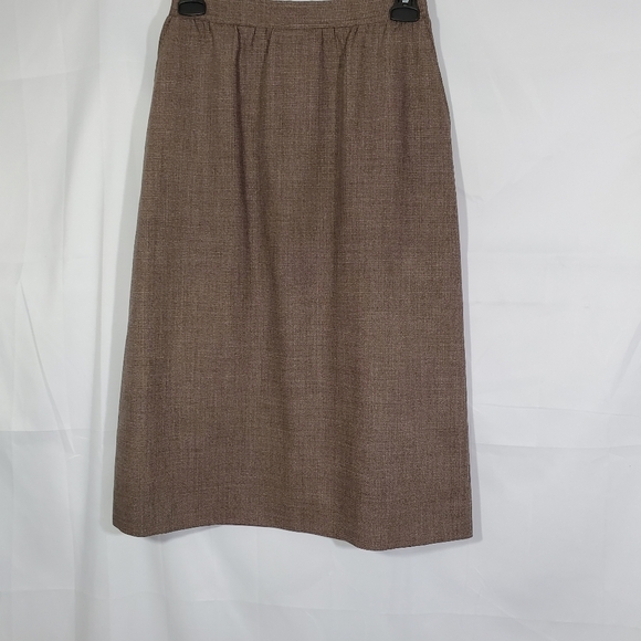 Vintage Saint Laurie Tweed Lined Midi Skirt Size 8 - Picture 1 of 8